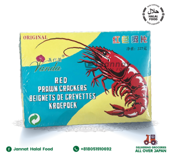 RED PRAWN CRACKERS BEIGNETS DE CREVETTES KROEPOEK (227g)