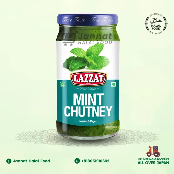 Lazzat Mint Chutney (340g)