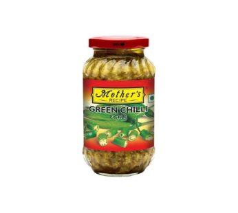 Mothers Green Chilli Pickle Bottle (300g)